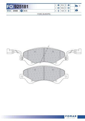 Колодки гальмівні дискові
