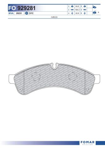 Колодки гальмівні дискові