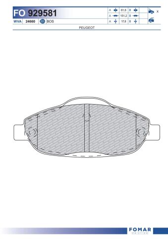 Колодки гальмівні дискові Колодки гальмівні дискові