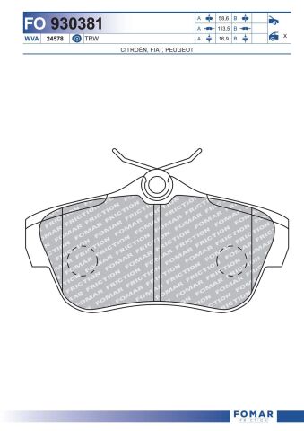 Колодки гальмівні дискові Колодки гальмівні дискові