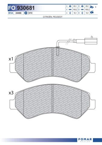 Колодки гальмівні дискові Колодки гальмівні дискові