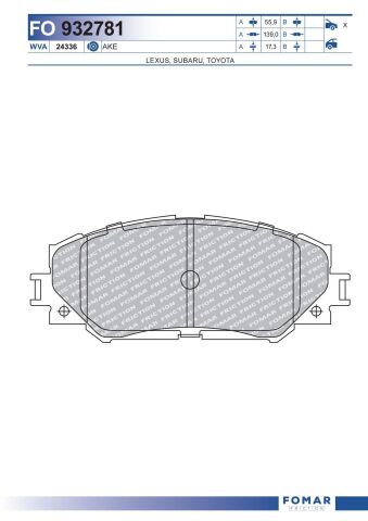 Колодки гальмівні дискові Колодки гальмівні дискові