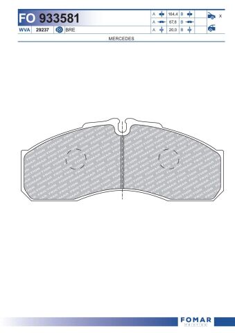 Колодки тормозные дисковые