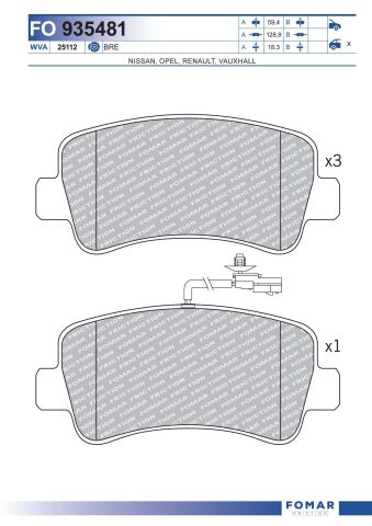 Колодки гальмівні дискові Колодки гальмівні дискові
