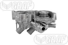 Помпа води Audi A3 1.4TFSI 12-14/VW Polo 1.0/1.0TSI/1.0 EcoFuel 11- (B/B) (7 лоп) (z=28) (з терм.)