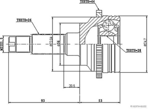 ШРКШ зі змазкою в комплекті