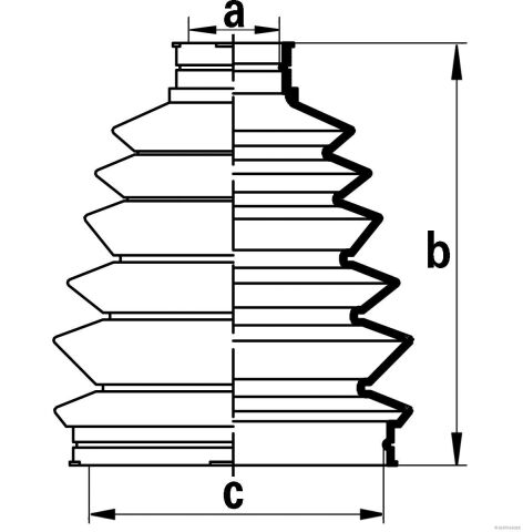 Пильник полімерний ШРКШ зі змазкою та металевим кріпленням