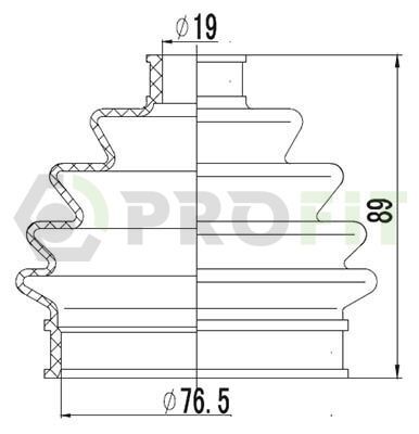 Пильник ШРКШ гумовий + змазка