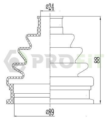 Пильник ШРКШ гумовий + змазка Пильник ШРКШ гумовий + змазка