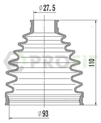 Пыльник ШРКШ резиновый + смазка