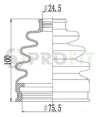 Пыльник ШРКШ резиновый + смазка