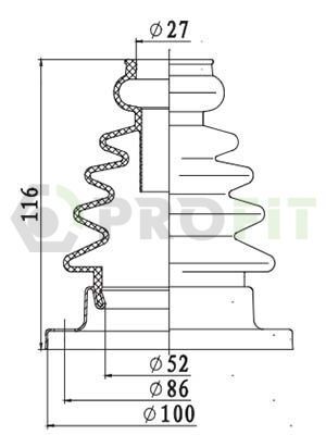 Пильник ШРКШ гумовий + змазка