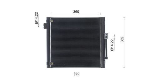 Радіатор кондиціонера (зліва) Tesla Model S 13-