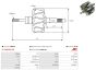 Ротор генератора 2.0dCi (Valeo) L=152mm, d=150mm, d валу=17mm Renault Trafic II + Opel Vivaro A 06-14, фото 4 - інтерент-магазин Auto-Mechanic