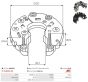 Диодный мост генератора 1.9dCi / 1.9dCi + 2.2dCi Renault Trafic II + Opel Vivaro A 01-06 / Renault Master II + Opel Movano A 01-06, фото 6 - интернет-магазин Auto-Mechanic