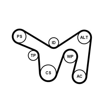 Роликовий модуль натягувача ременя (ролик, ремінь) Роликовий модуль натягувача ременя (ролик, ремінь)