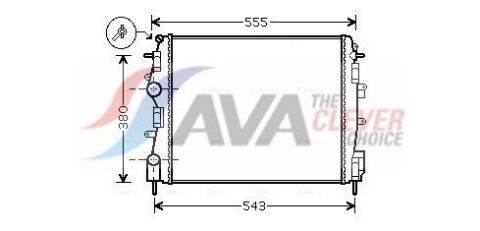 Радіатор охолодження RENAULT KANGOO 98 &amp;gt; 08 (Ava)
