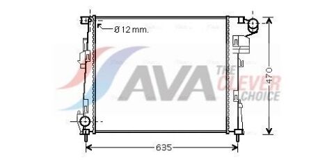 Радиатор охлаждения Nissan; OPEL; RENAULT (выр-во AVA) Радиатор охлаждения Nissan; OPEL; RENAULT (выр-во AVA)