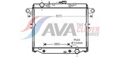 Радіатор охолодження TOYOTA LAND CRUISER (1998) LAND CRUISER 100 4.2 TDI