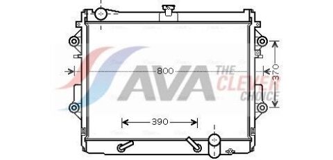 Радиатор охлаждения LEXUS LX 570 (07-) (выр-во AVA)