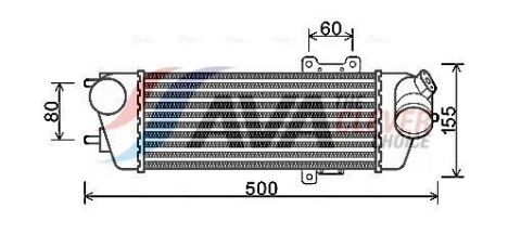 Интеркулер HYUNDAI I30 (2007) 2.0 CRDI VGT Интеркулер HYUNDAI I30 (2007) 2.0 CRDI VGT
