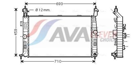 Радіатор охолодження OPEL MERIVA (2003) 1.6