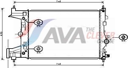 Радіатор охолодження CHEVROLET CRUZE (2009) 1.8 DVVT