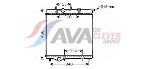 Радіатор охолодження PEUGEOT 207 (2006) 1.4 VVT Радіатор охолодження PEUGEOT 207 (2006) 1.4 VVT