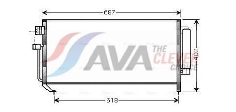 Радиатор кондиционера SUBARU FORESTER (2002) 2.5