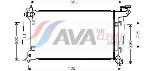 Радиатор охлаждения TOYOTA AVENSIS (2003) AVENSIS 1.8 VVTI Радиатор охлаждения TOYOTA AVENSIS (2003) AVENSIS 1.8 VVTI