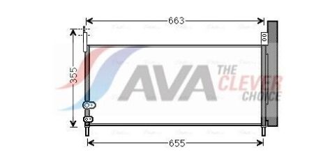 Радіатор кондиціонера TOYOTA AURIS (2007) AURIS 1.8 HYBRID Радіатор кондиціонера TOYOTA AURIS (2007) AURIS 1.8 HYBRID