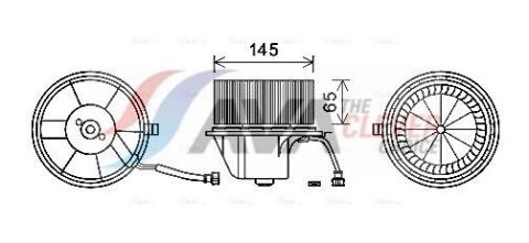 Вентилятор салону VOLKSWAGEN TRANSPORTER T4 (90-) 2.5 TDI (+)