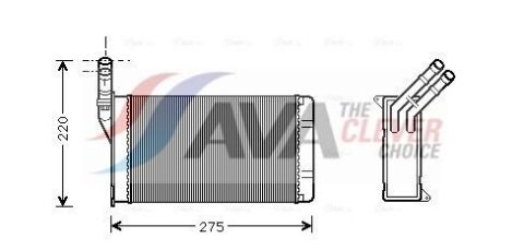 Радіатор опалення CITROËN XANTIA (1993) 2.0