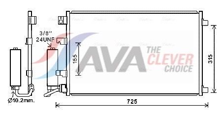 Радіатор кондиціонера NISSAN QASHQAI (2007) 1.6 DCI