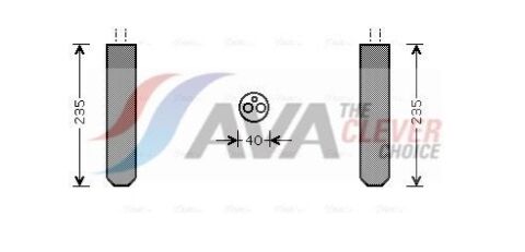 Осушувач кондиціонера INFINITI FX35 (2003) 3.5 (вир-во AVA)