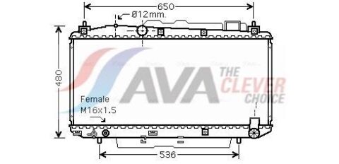 Радиатор охлаждения TOYOTA RAV 4 MK II (2000) RAV 4 2.0 D4D