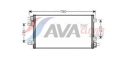 Радіатор кондиціонера NISSAN INTERSTAR (2002) 2.5 DCI/RENAULT MASTER II 03-