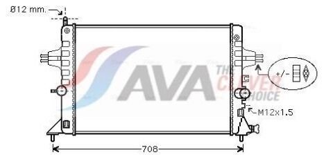 Радиатор охлаждения OPEL ASTRA (1998) 1.6