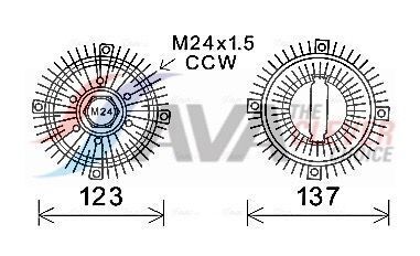 Віскомуфта FORD Sierra (вир-во AVA) Віскомуфта FORD Sierra (вир-во AVA)