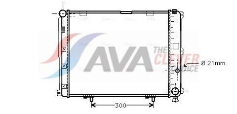Радіатор охолодження MERCEDES-BENZ 200-SERIES W124 (1985) 200 2.0 E16