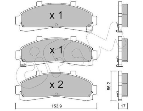 Колодки гальмівні передн. EXPLORER 4.0 93- FORD Usa