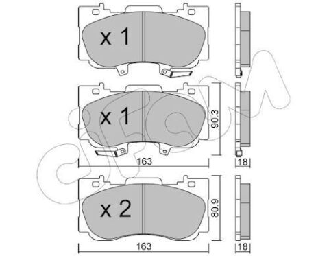 Колодки передні гальмові MUSTANG 2.3 EcoBoost FORD Usa