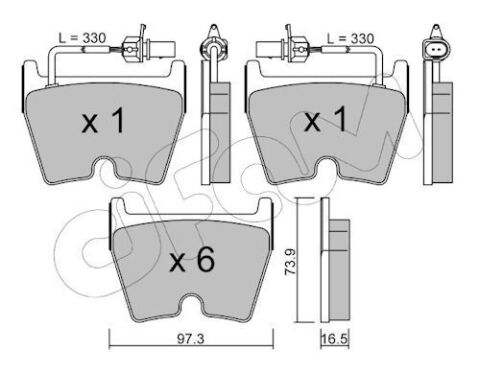 Тормозные колодки передние Phaeton 02-, AUDI, LAMBORGHINI VW Тормозные колодки передние Phaeton 02-, AUDI, LAMBORGHINI VW