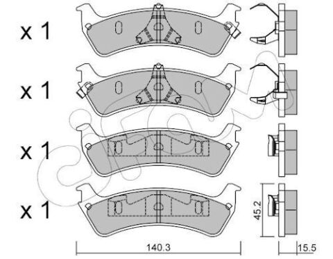 Колодки гальмівні дискові задн. Explorer 91-. FORD