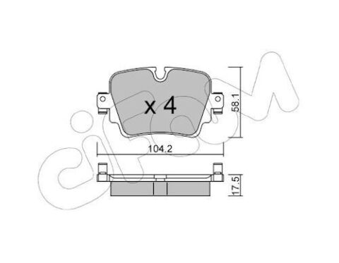 Колодки тормозные задние F-Type 12- JAGUAR