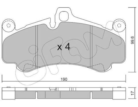 Колодки гальмівні передн. 911 3.6, 3.8, 4.0 01- PORSCHE