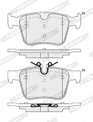 Колодки дискові гальмові (комплект 4 шт)