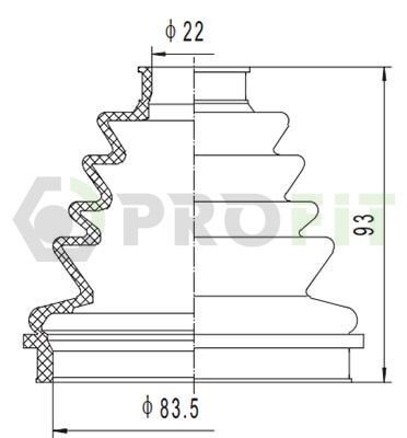 Пильовик ШРКШ гумовий + мастило