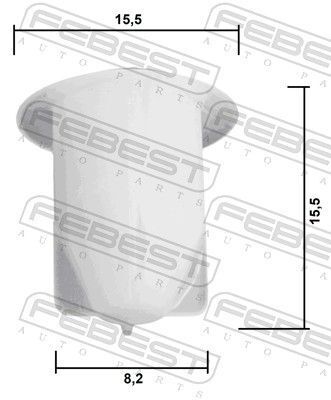 Затискач, декоративна/захисна накладка Затискач, декоративна/захисна накладка