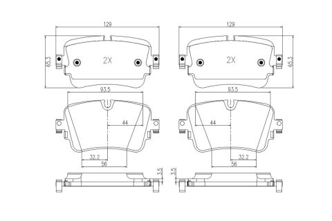 Колодки гальмівні (задні) Audi A6/A7/A8/Q7/Q8/VW Touareg 16-